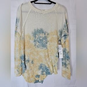 TREASURE & Bond size Large tie-dyed crewneck long-sleeved NWT